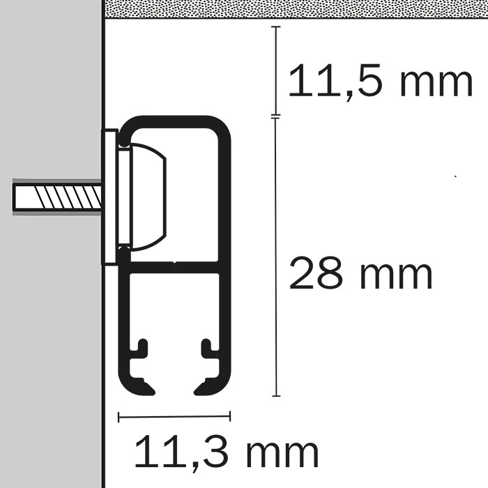 STAS cliprail pro 150 cm + monteringssats är en del av cliprail-serien för effektiv tavelupphängning.