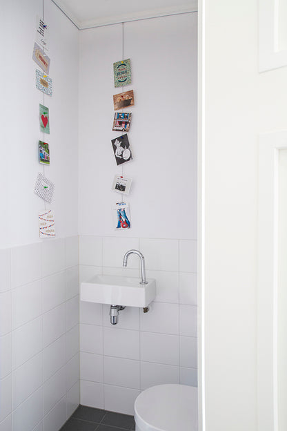 STAS vit magnet set passar alla STAS upphängningssystem som har en stålvajer.