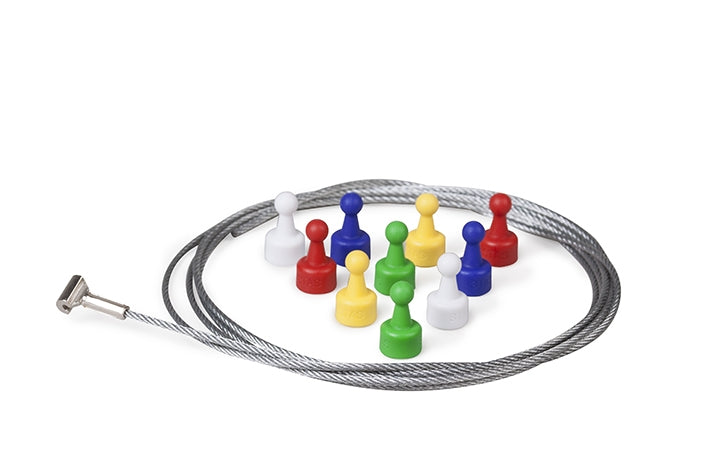 STAS färgad magnet set med 10 färgade magneter för att hänga foton och kort enkelt.