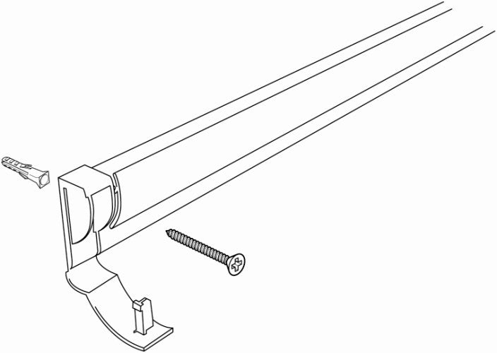 STAS paperrail underlättar för barn att hänga upp sina teckningar och konstverk.